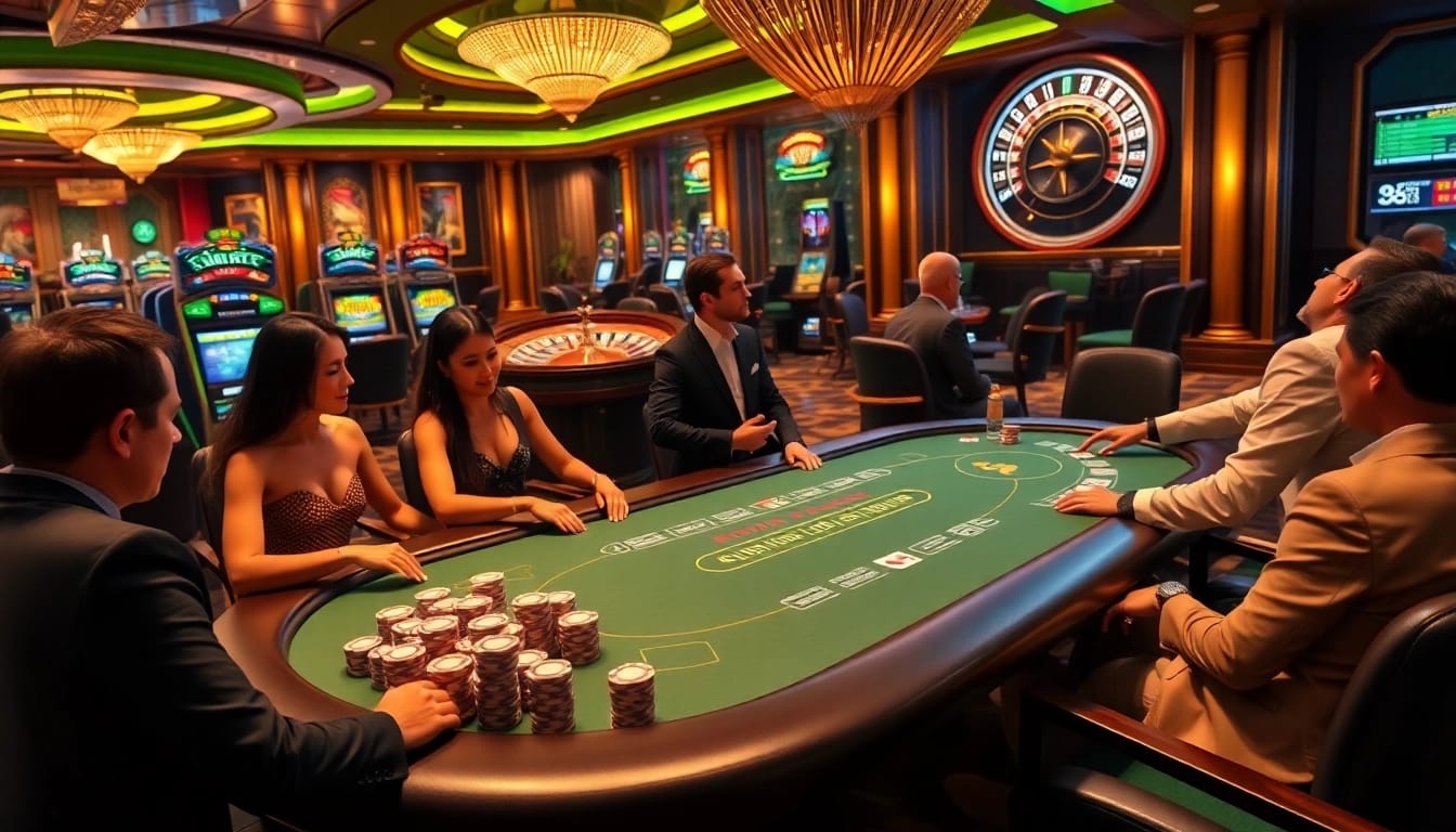 Exciting gaming action at 789f casino with poker chips and roulette wheel.