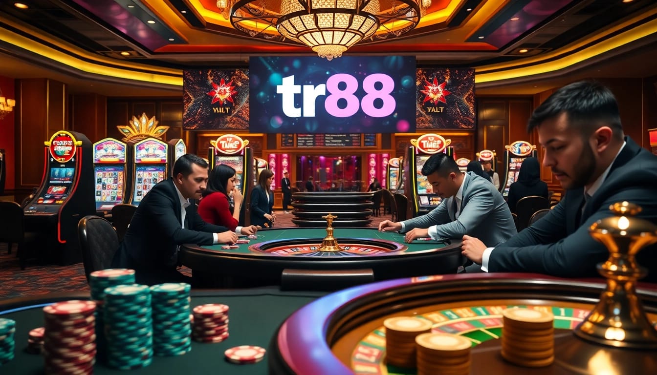 Experience the thrill of tr88 with professional poker gameplay and dazzling casino visuals.