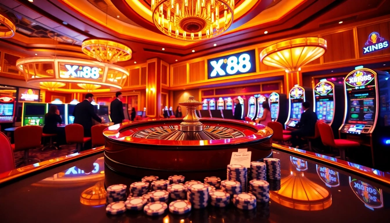Experience the thrilling action at Xin88's luxurious online casino with vibrant games and winning opportunities.