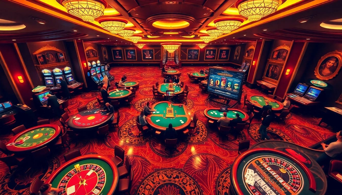 Enjoying thrilling games at https://e2bet-games.org with vibrant casino visuals and engaging betting tables.