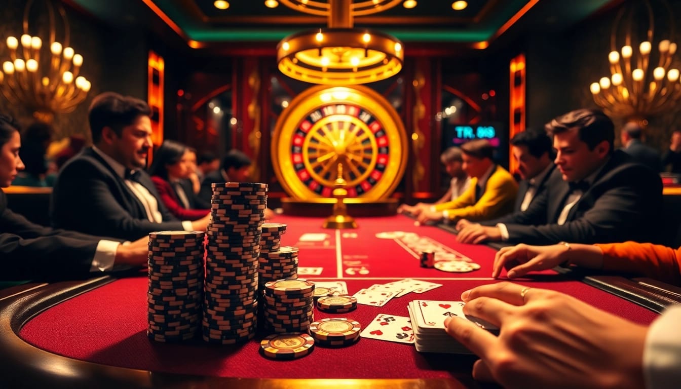 Experience high-stakes gambling with TR88 poker excitement and luxury casino elements.
