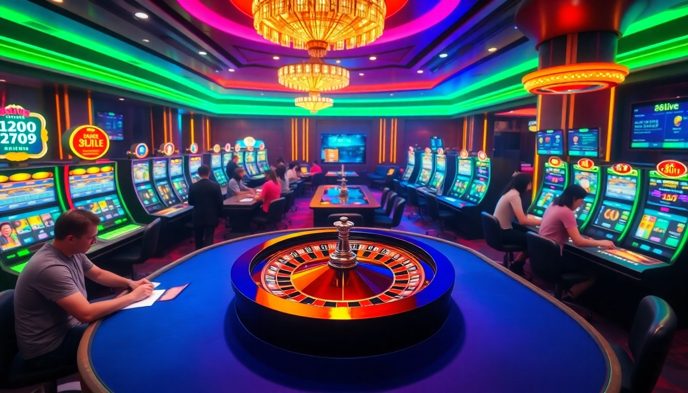 Experience excitement at 8live's online casino with vibrant roulette, poker tables, and slot machines.