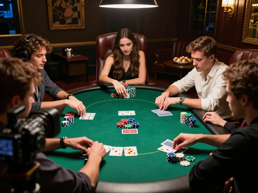 Engaging poker game atmosphere at SC 88 casino, showcasing players in action.