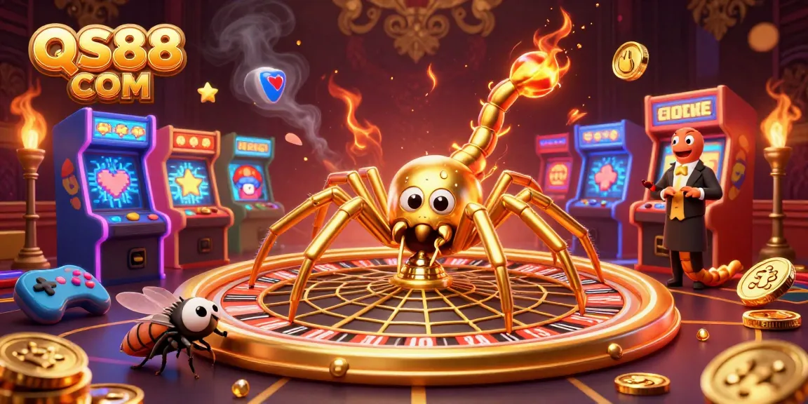 Place exciting bets at QS88 COM while enjoying a captivating roulette scene and vibrant casino elements.
