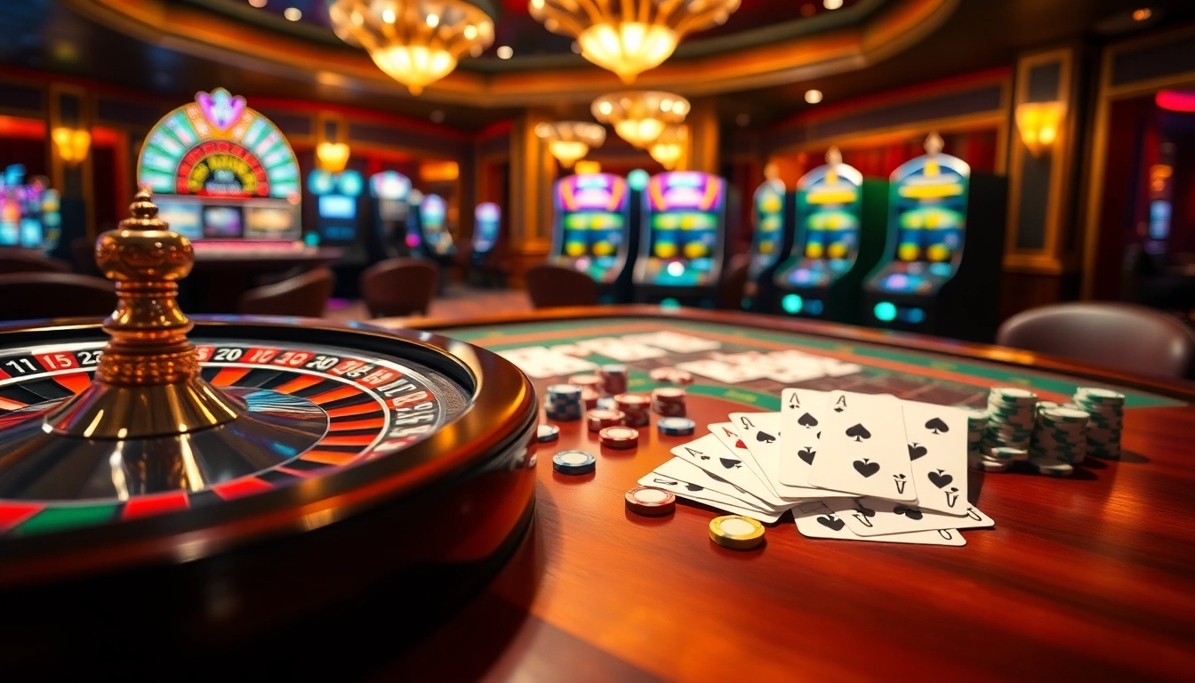 Winning at NOHU90 casino table games with vibrant poker chips and cards.