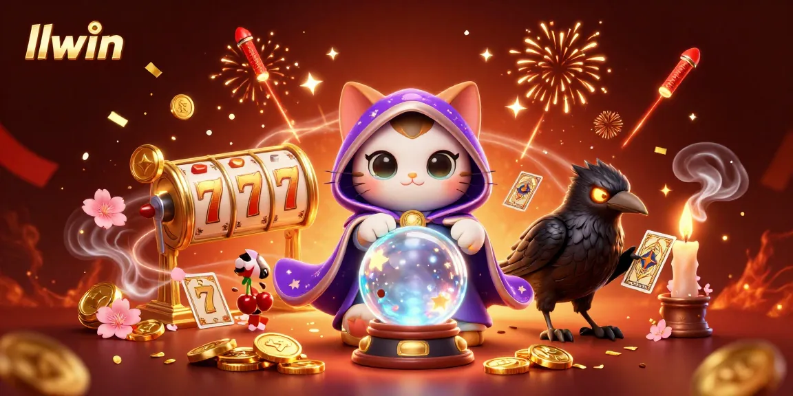 Engage in thrilling slot experiences at llwin, illustrated with vibrant 3D characters and exciting game elements.