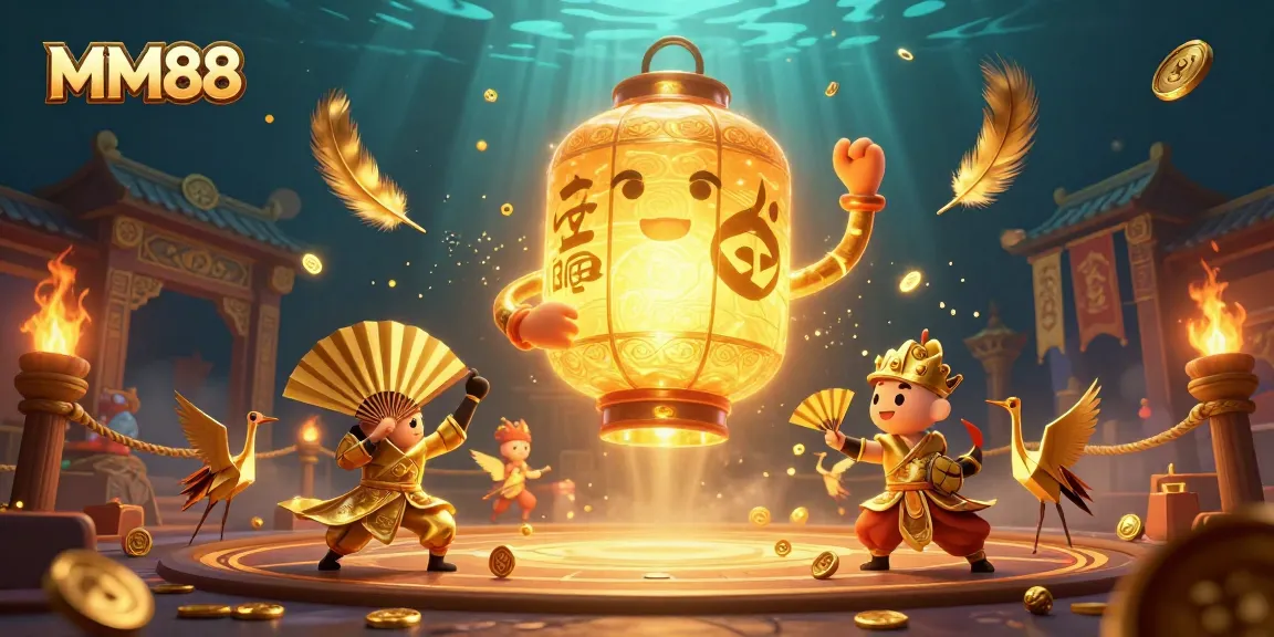 Engage in thrilling gameplay at MM88, with animated characters and dynamic casino elements.