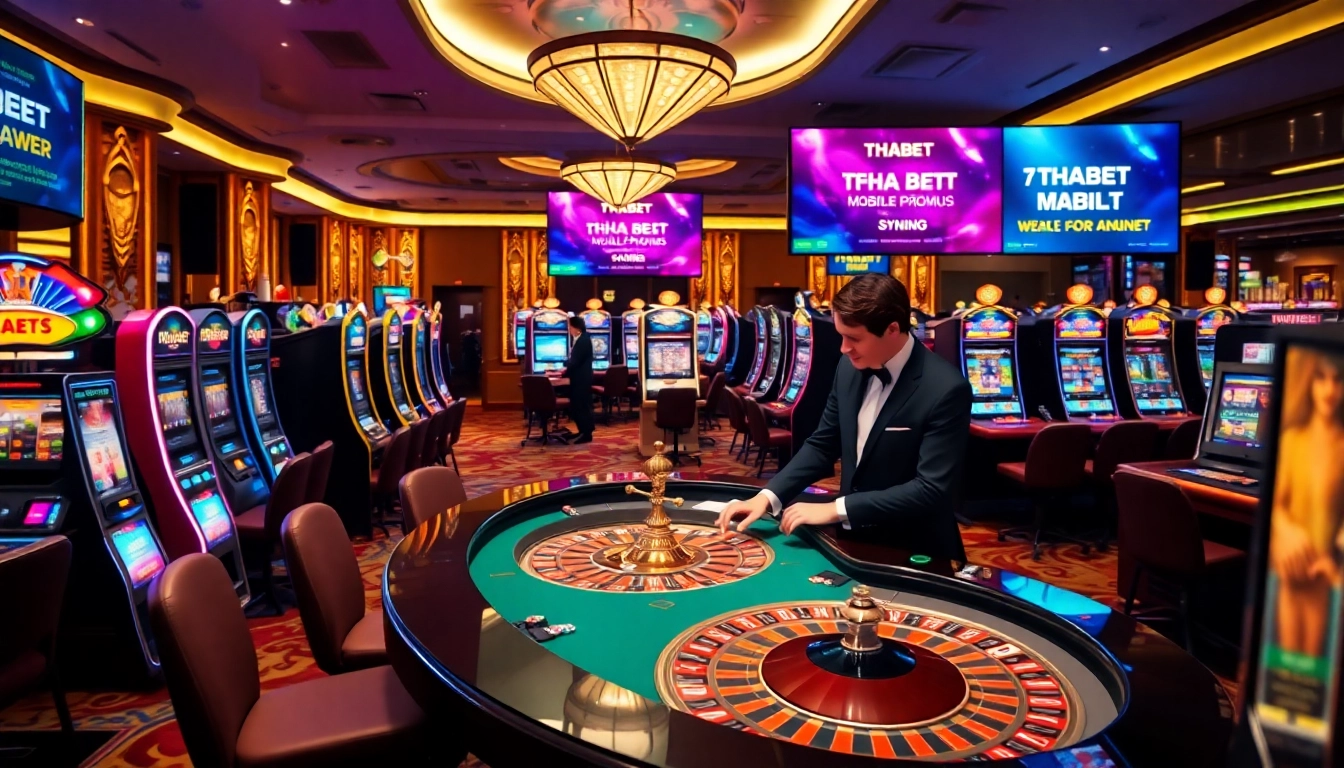 Experience the excitement of THABET app with engaging live casino gaming and vibrant slot machines.