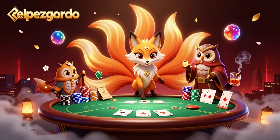 elpezgordo showcases vibrant 3D characters amidst a dynamic poker scene filled with colorful chips and cards