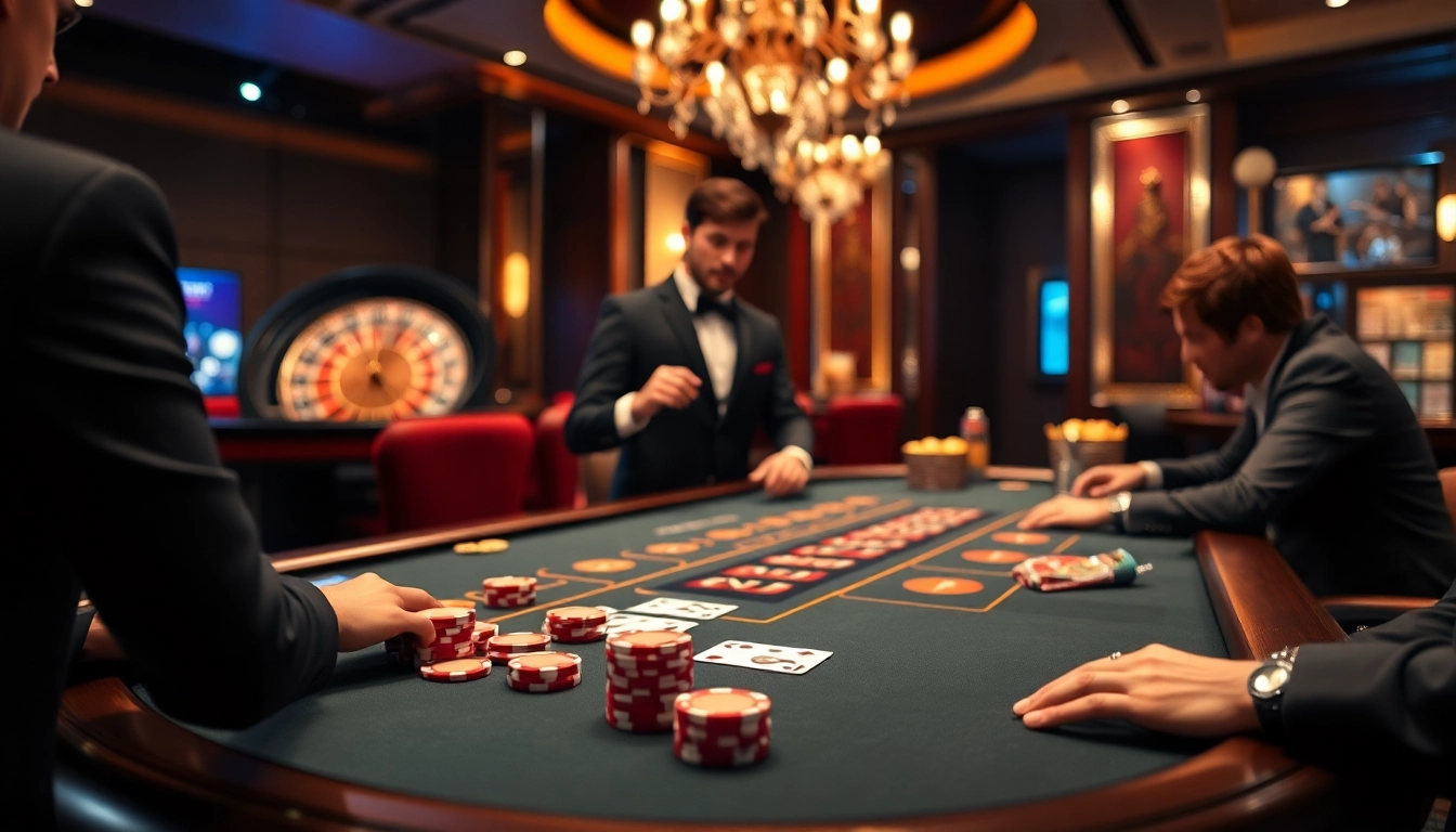 Experience FABET's vibrant casino environment with engaging blackjack action and professional live dealers.