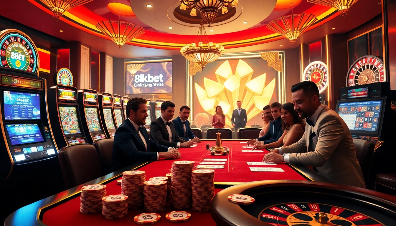 Experience thrilling online gaming at 8kbetbh.com, featuring luxurious poker and casino action.