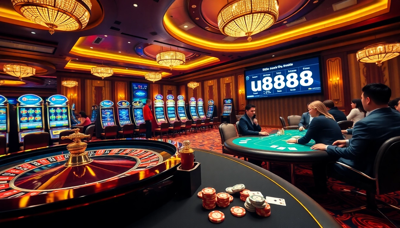 Experience the excitement of u888's online casino with vibrant tables and thrilling gameplay.