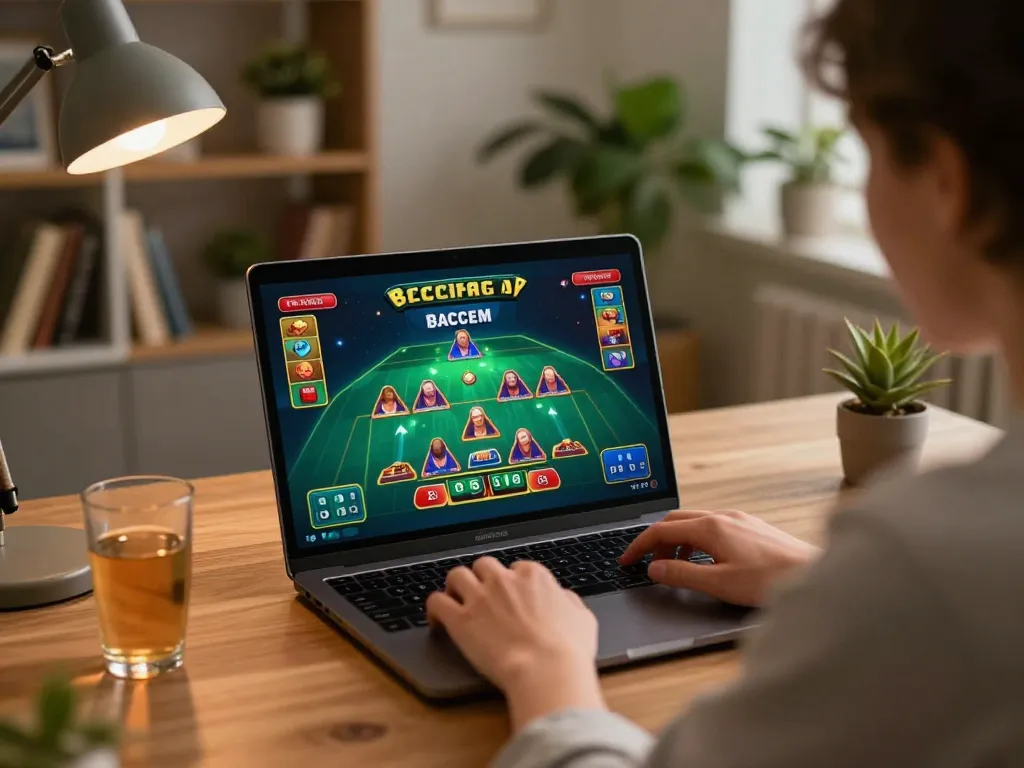 Player enjoying live dealer baccarat at home, showcasing dn88 online casino experience