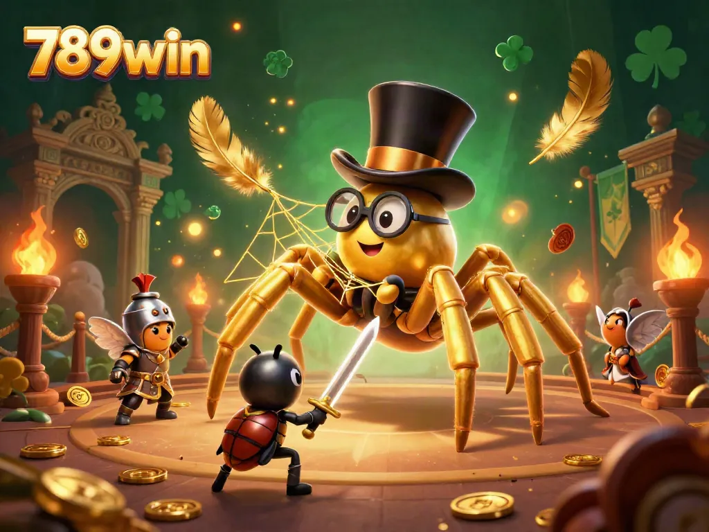 Experience breathtaking gaming action with 789win in this vibrant 3D casino illustration.