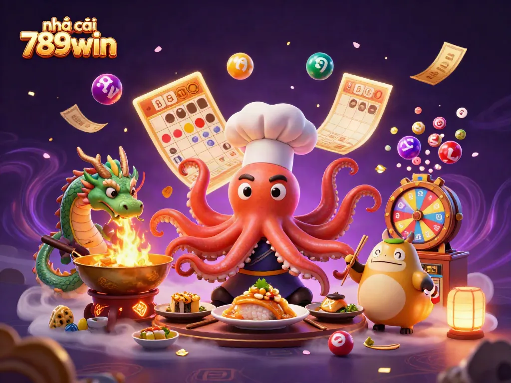 Engage in thrilling action at nhà cái 789win with dynamic casino elements, featuring vibrant characters and games.