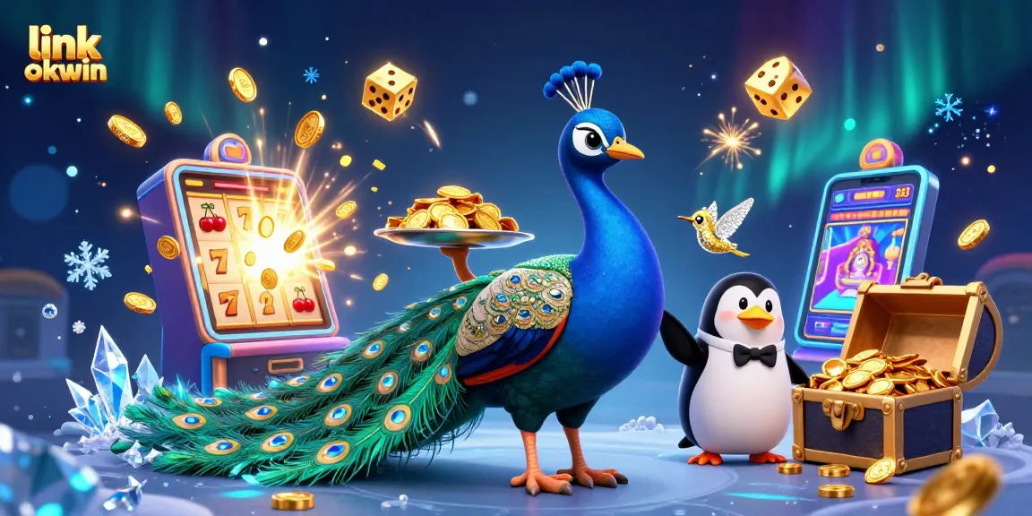 Engage with thrilling slots at link okwin, featuring vibrant characters and exciting casino elements.