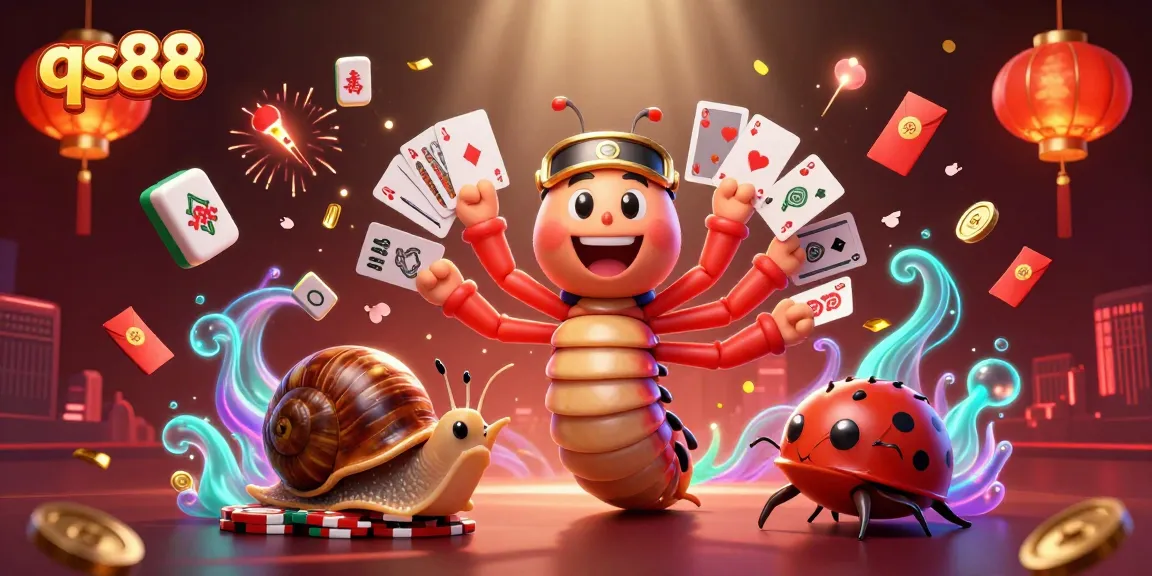 Experience the excitement of qs88 with a vibrant casino scene featuring animated characters and dynamic gaming elements.