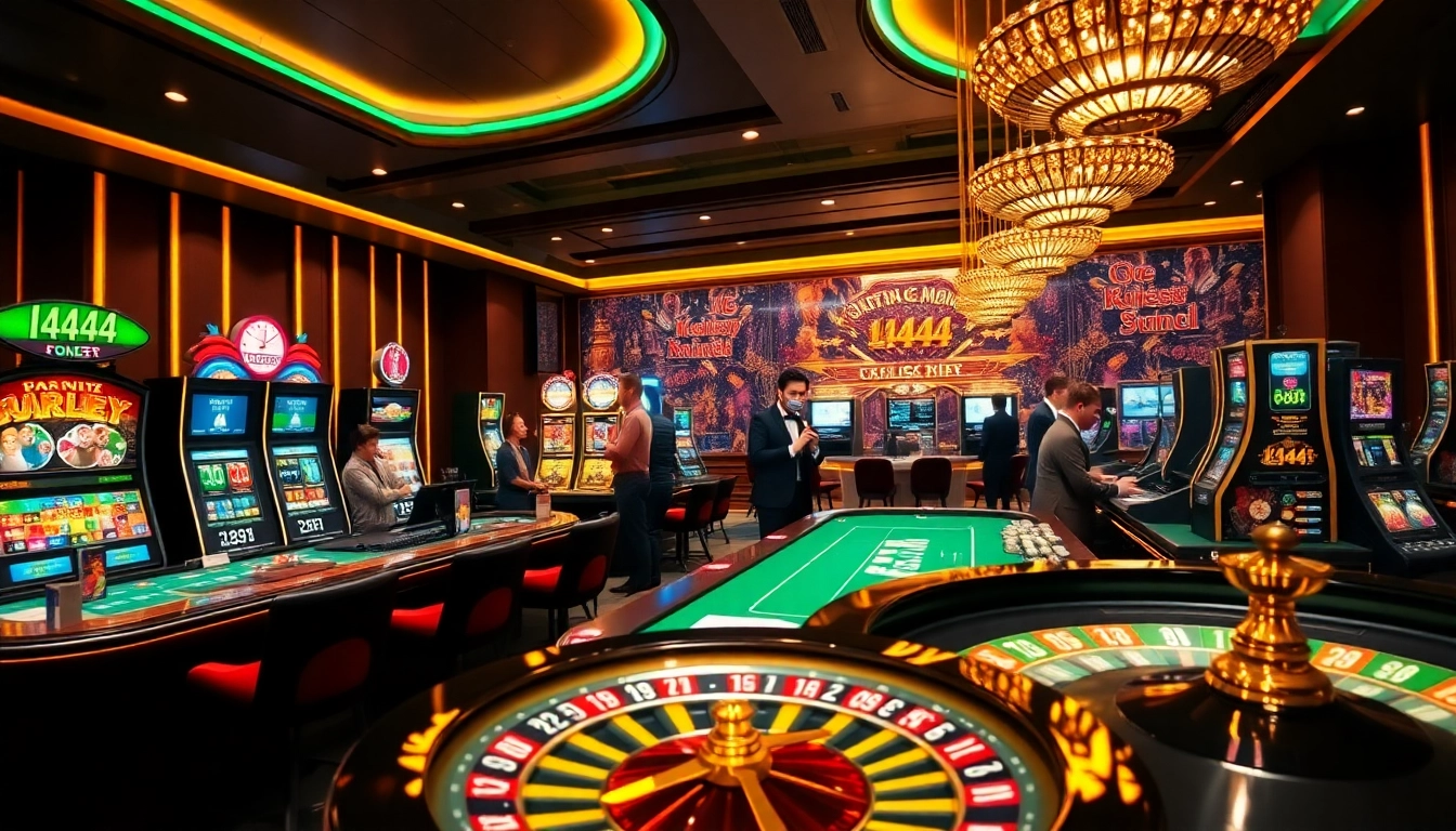 Engaging players at the l444 casino, experiencing thrilling gaming moments.