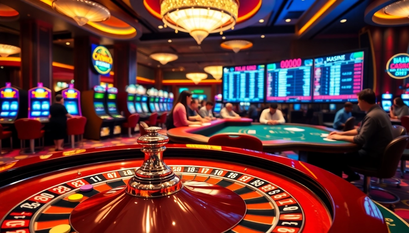 Kèo nhà cái odds illuminated in a lively casino, showcasing a thrilling betting atmosphere.