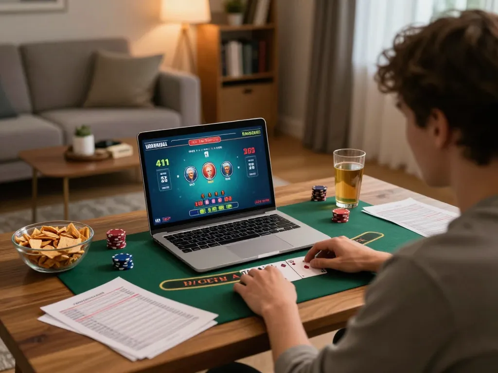 Engaging in responsible gaming with stepballl during a live dealer blackjack session at home
