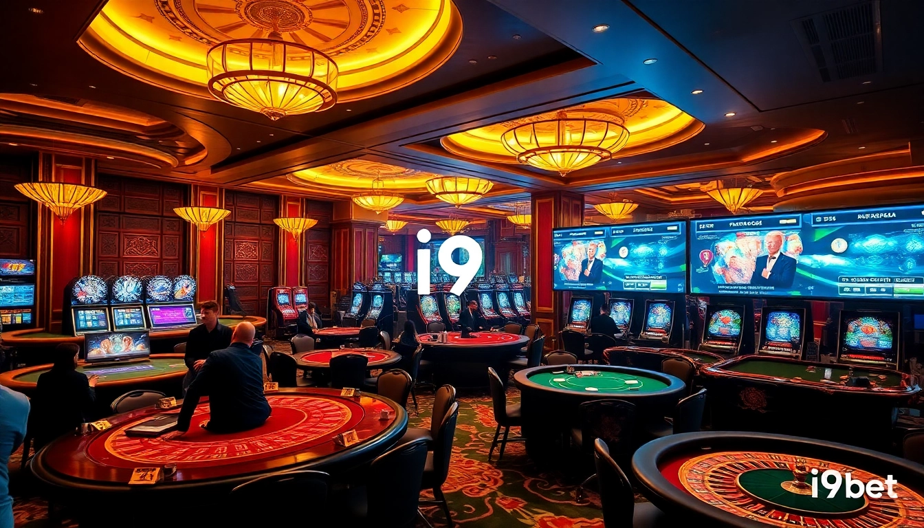 Experience the luxury and excitement of i9bet's vibrant casino atmosphere.