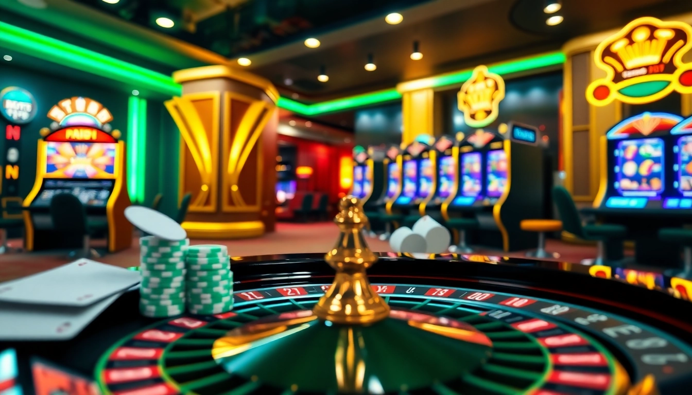 The vibrant casino interface on trang chủ kkwin showing exciting games and betting options.