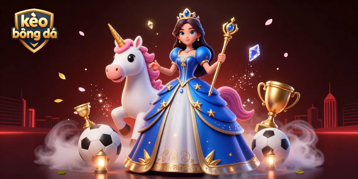 Engage in thrilling kèo bóng đá betting strategy with vibrant scene showcasing shimmering trophies and stadium elements