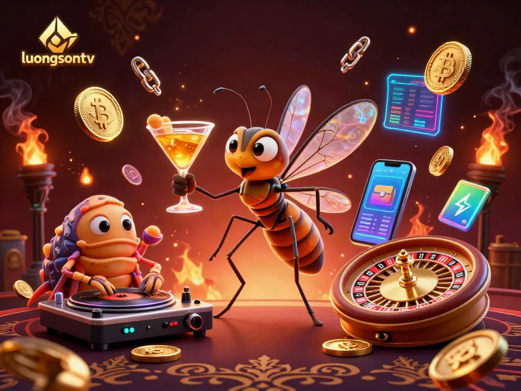 Experience thrilling live football action with luongsontv's vibrant 3D casino mascot illustration.
