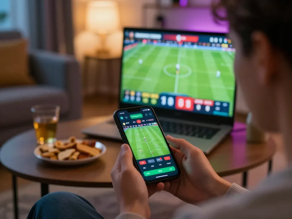 Sporting enthusiasts placing online bets on sin88 app, showcasing live betting excitement and strategy.