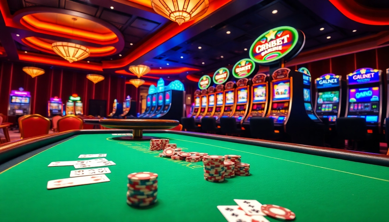 Experience the excitement of i9bet with vibrant casino tables and lively gaming action.