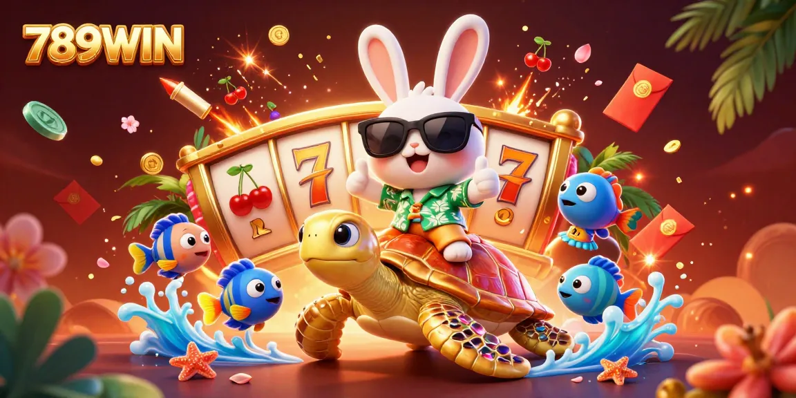 Engage with thrilling slot games at 789WIN, featuring vibrant characters and rich casino elements.