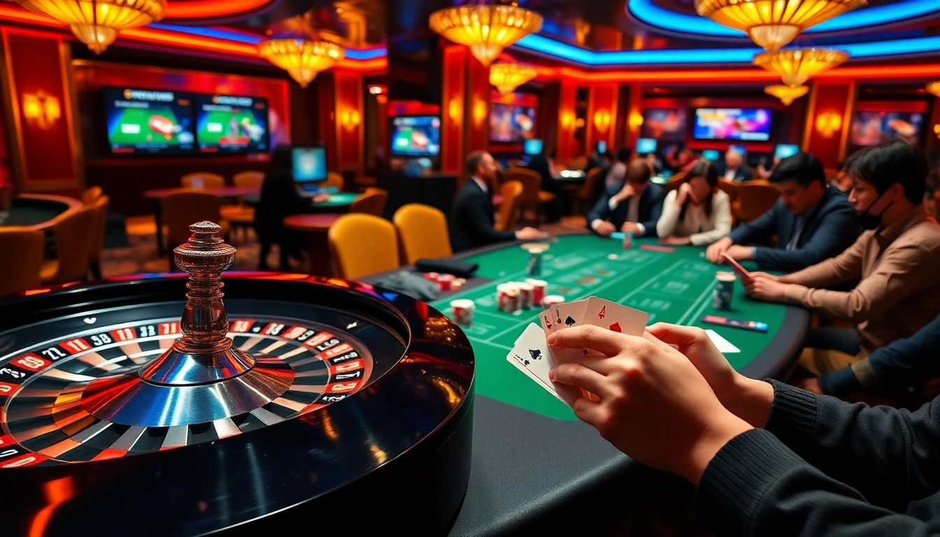 Players celebrating their win at THỂ THAO 123GA while engaged in thrilling casino action.