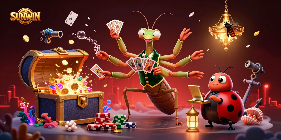 SUNWIN brings excitement to online gambling with a dynamic casino scene featuring unique characters.