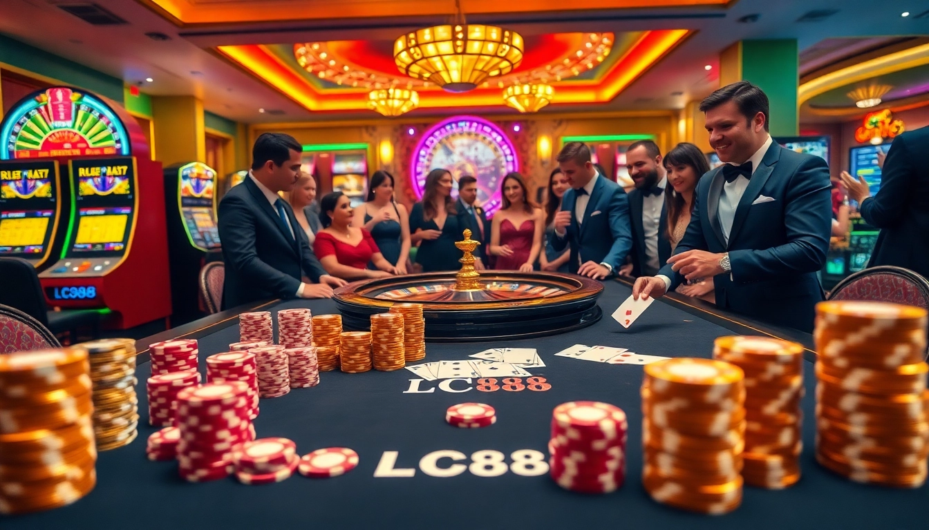 Experience the excitement of LC88 with lively casino games and elegant gaming atmosphere.