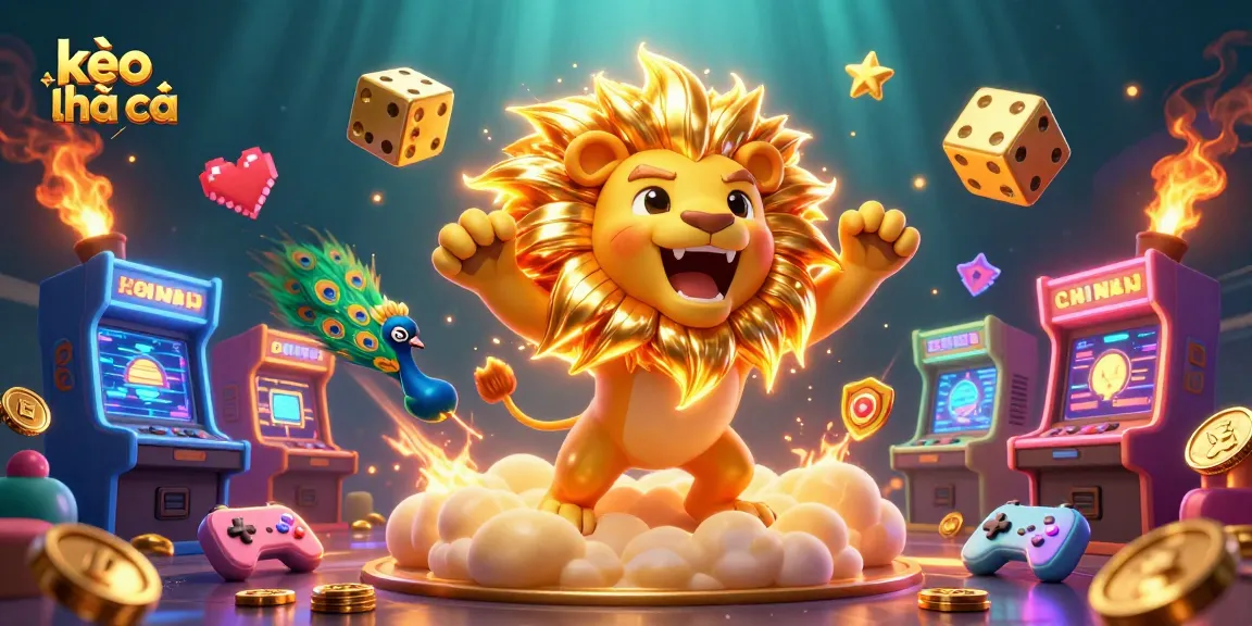 Engage with kèo nhà cái through this vibrant illustration showcasing intense gaming excitement.