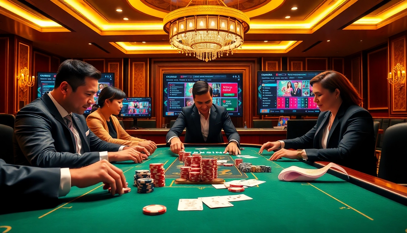 Experience the thrill of nạp rút xóc đĩa siêu tốc with dynamic players enjoying high-stakes gaming.