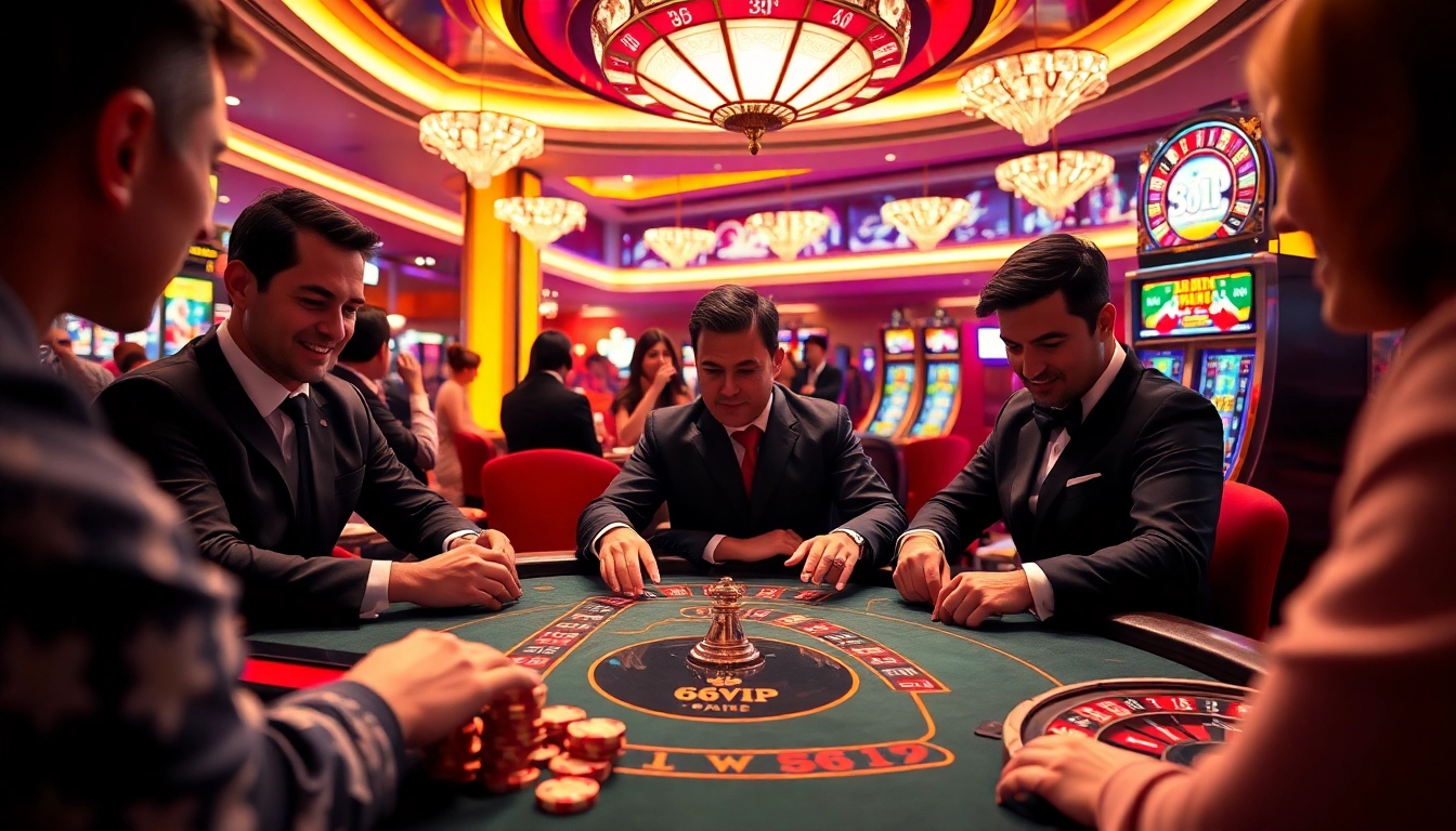Experience the thrill of gambling at 68VIP with high-stakes poker, spinning roulette, and vibrant slot machines.