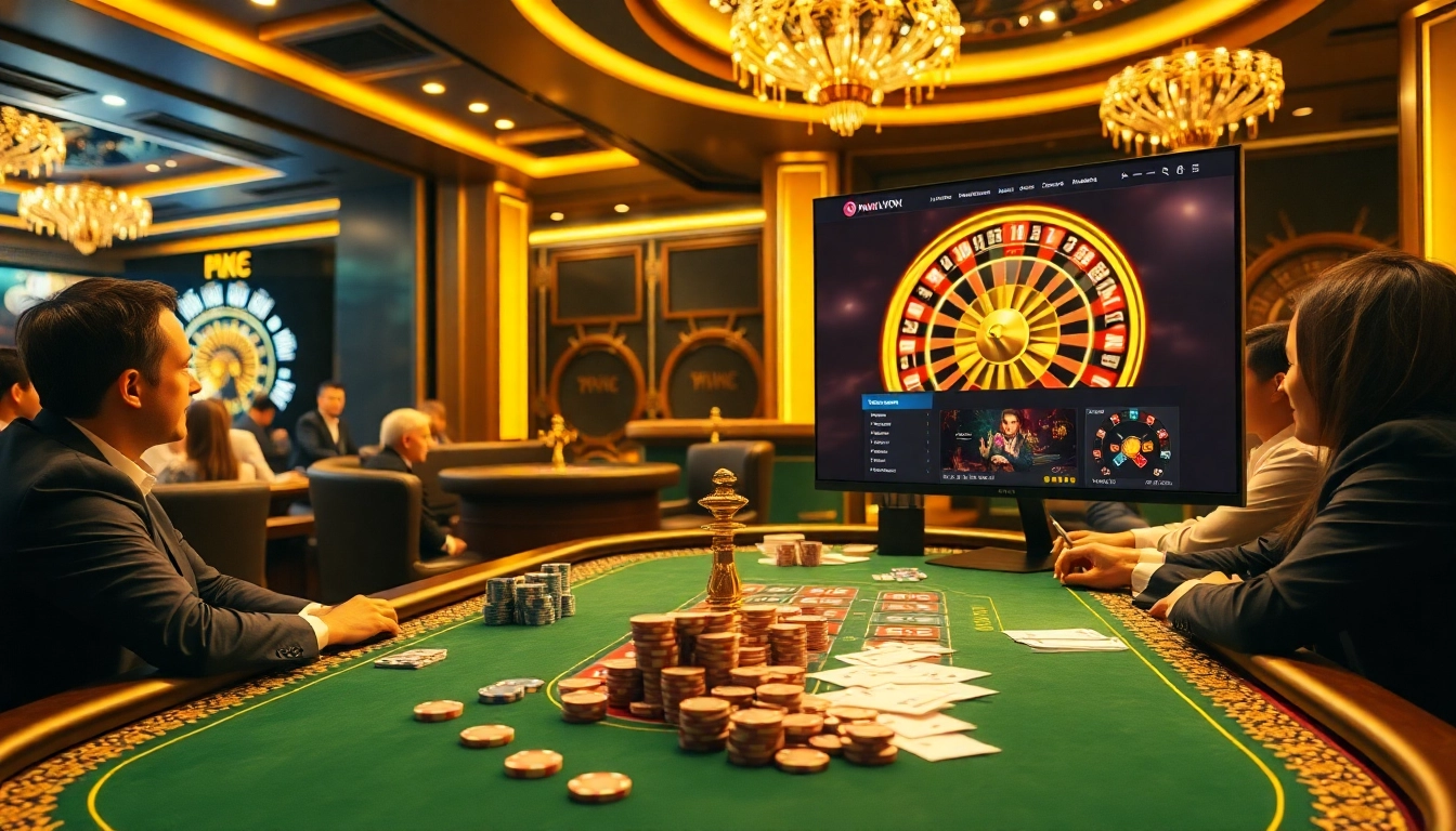 Engaging players at a casino table showcasing the excitement of https://nohu90vn2.com/ experience.
