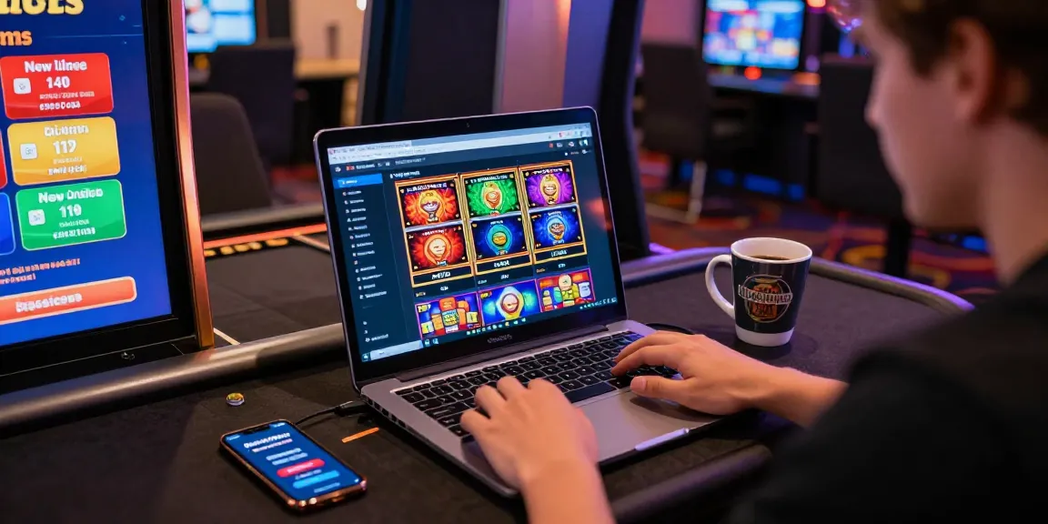 Player engaged with credit card casinos at https://saintnicolasplace.co.uk with vibrant graphics and banking tools.