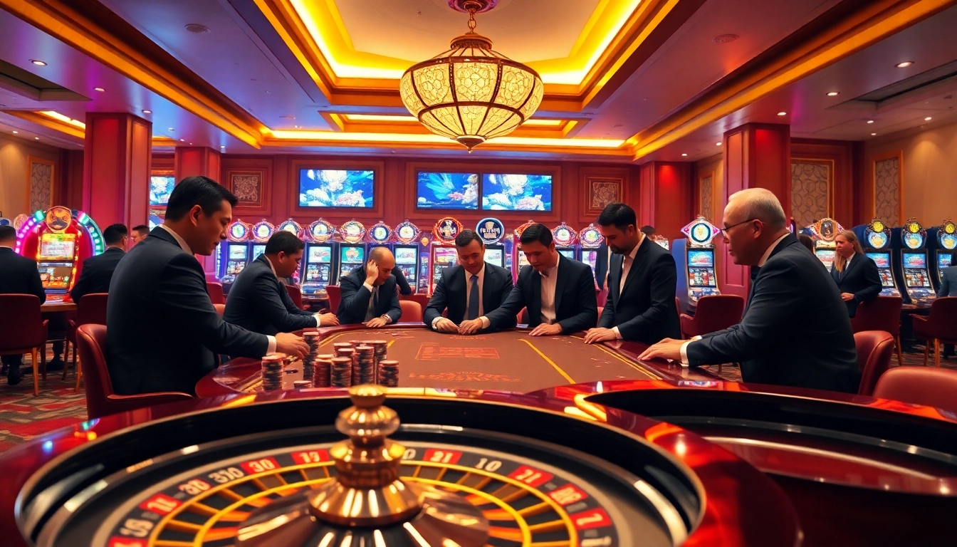 Poker players enjoying a high-stakes game while screens display captivating phim 3d trung quốc animations.