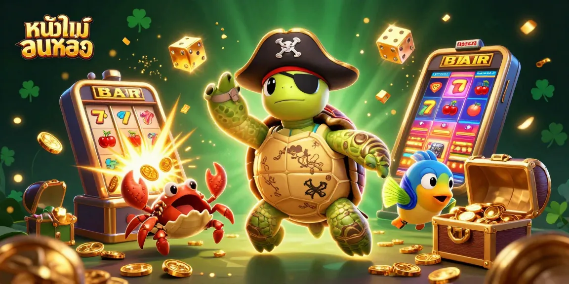 Experience หนังใหม่ชนโรง action with treasure-filled casino motifs in a vibrant 3D illustration.