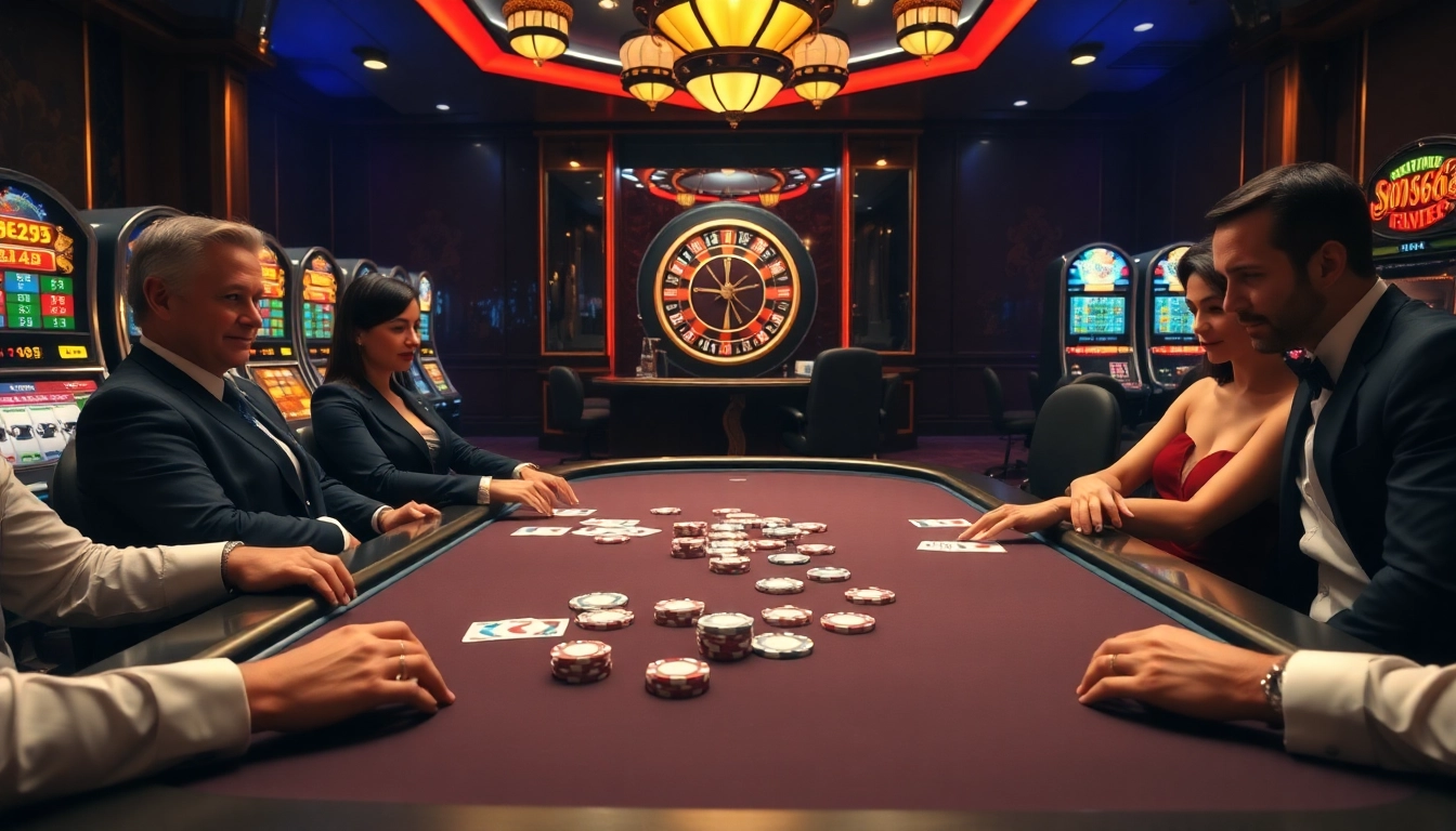 Experience thrilling gameplay at https://nohu666.co.com/ while betting at a luxurious casino table.