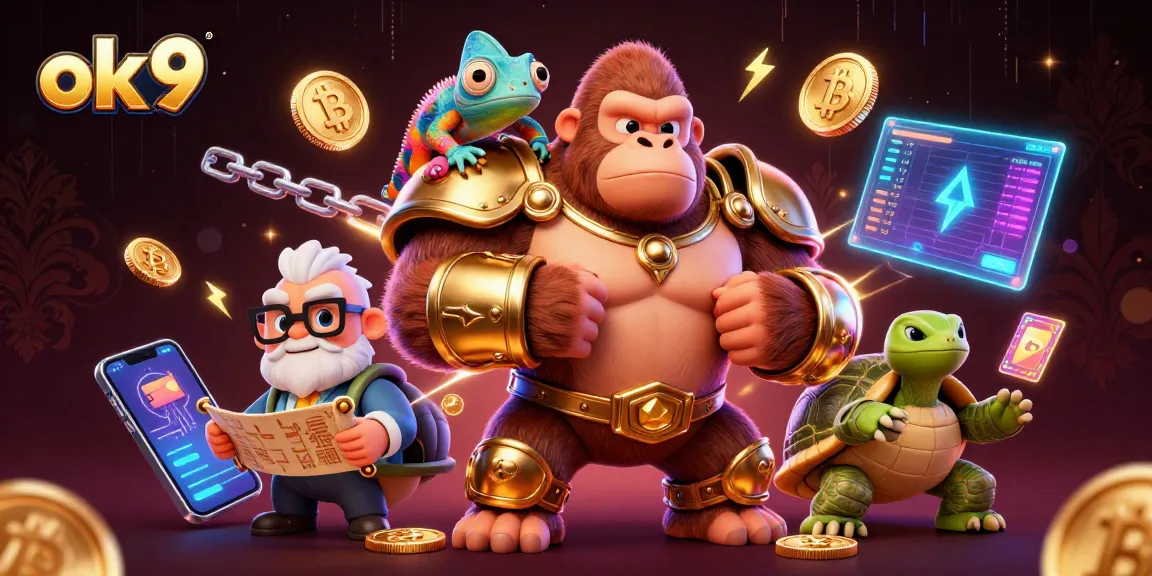 Engage with the exciting world of ok 9 gaming, featuring a powerful gorilla king, chameleon spy, and tortoise scholar.