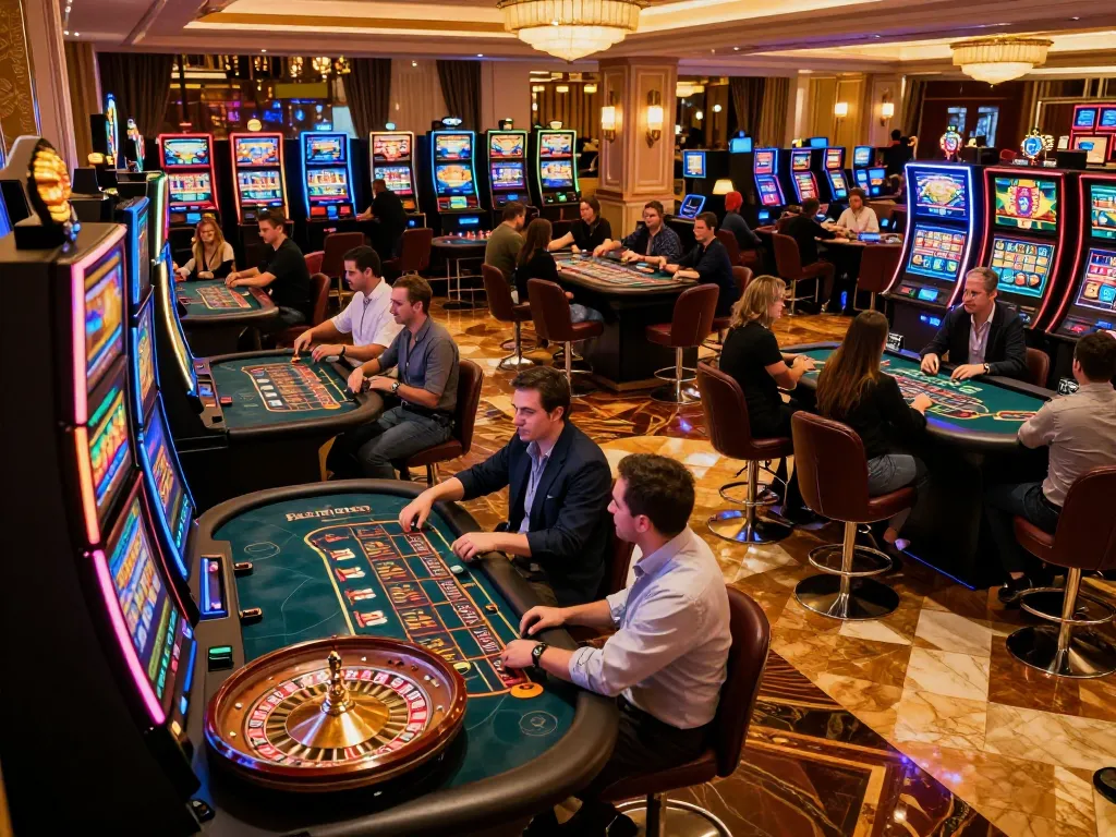 Players engaging in thrilling games at a casino showcasing hitclub gaming strategies