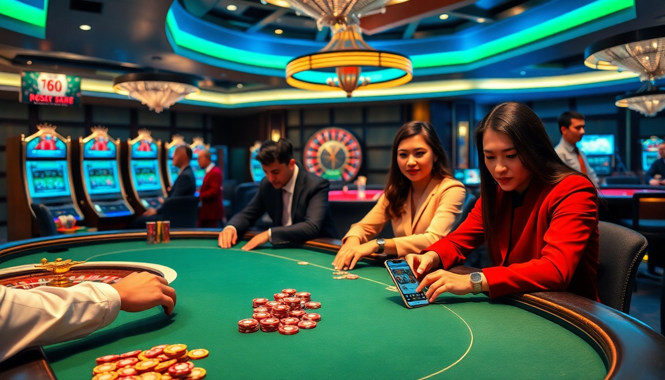 Players engaging in a thrilling casino game at https://789betg.com/, showcasing excitement and strategy.