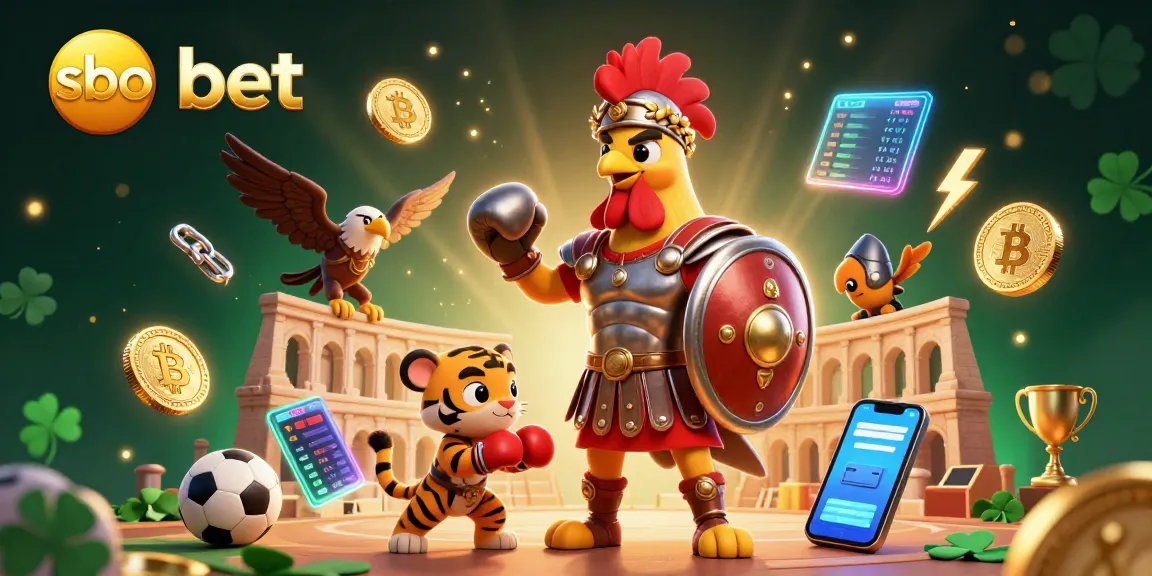 Engage with thrilling sports betting at sbo bet while exploring dynamic 3D illustration with betting elements.