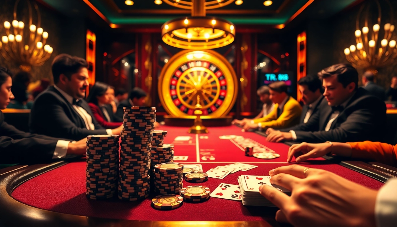Experience high-stakes gambling with TR88 poker excitement and luxury casino elements.