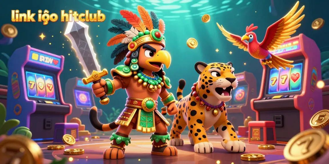 Engage with thrilling gameplay at link vào hitclub featuring colorful 3D designs and casino elements.