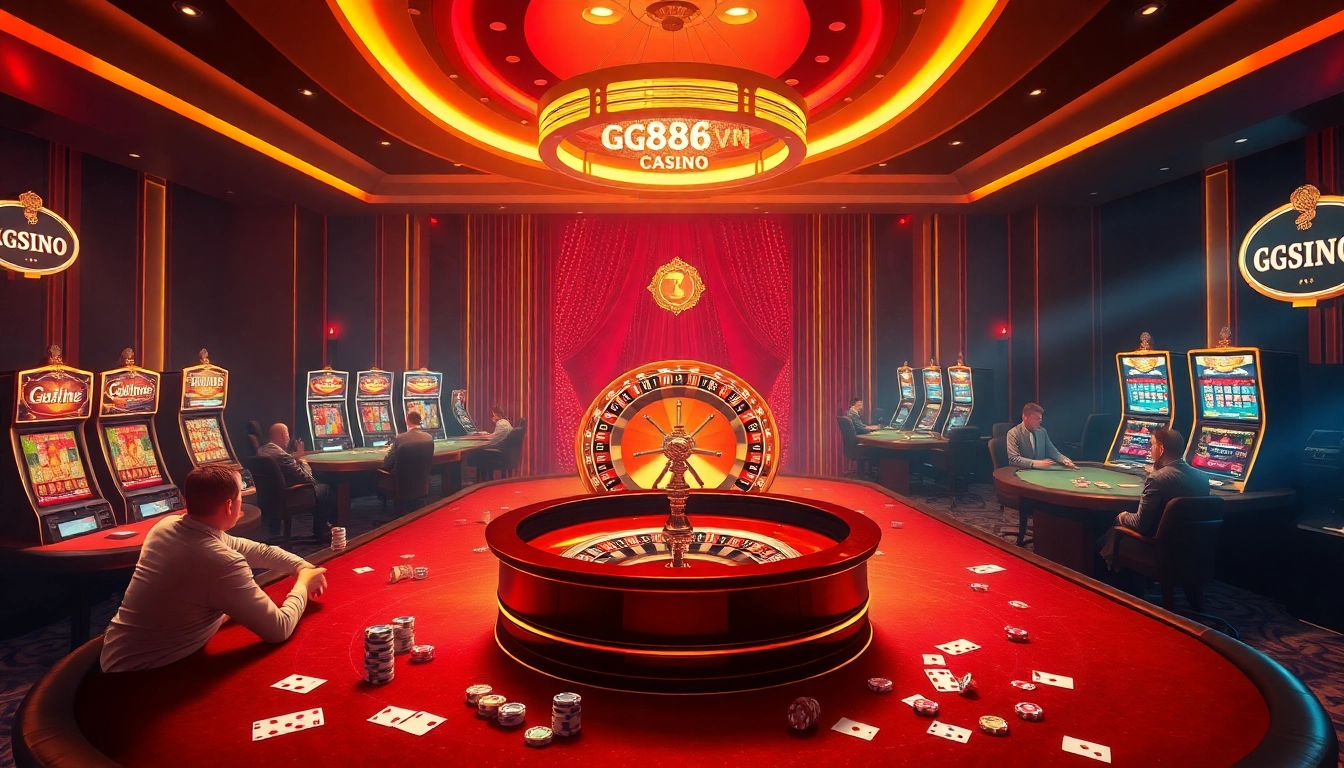 Experience thrilling online gambling at https://gg88vn.asia/ with professional poker tables and vibrant slot machines.