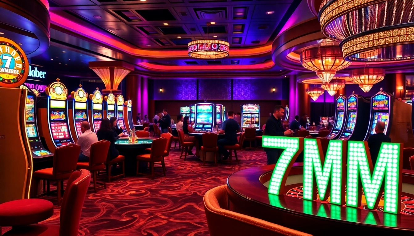 Experience the thrill of gambling at 7M with exciting slot machines and table games.